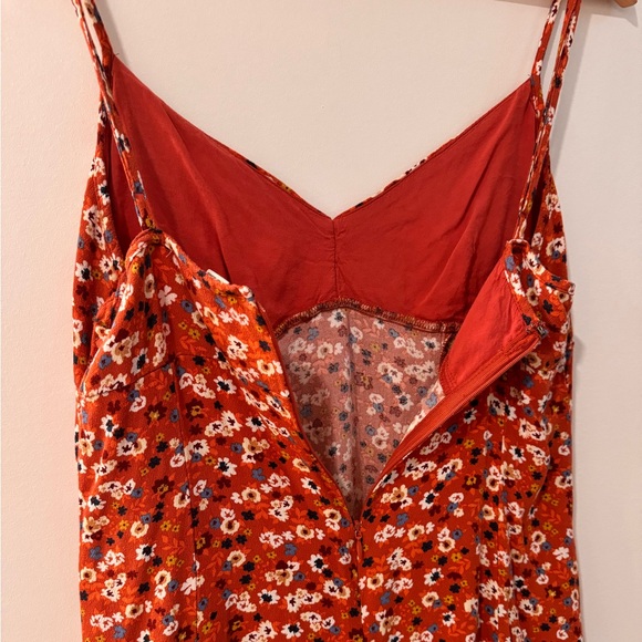 Floral V-Neck Ruched-Front Slip Dress - Picture 5 of 9